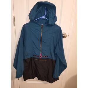 LL Bean Vintage 90s Pull Over 1/4 Zip Anorak Jacket Size In Description